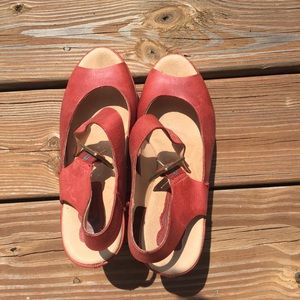 Kork-Ease Anya Leather Wedges, Size 7